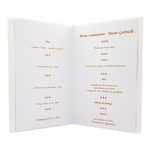 Carte de menu repas communion réception fête 219 C