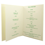 Carte de menu Noël couronne Réf. 269 b