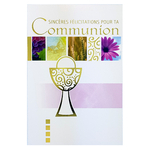 Carte de menu communion fille Réf 56