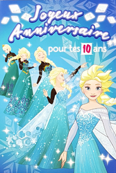 Carte Disney Joyeux anniversaire Reine des neiges-Elsa, Olaf, Anna,  Christophe et Sven. Réf. 99 - Cartes anniversaire/Anniversaire thème Reine  des Neiges Disney - Dianne'Style
