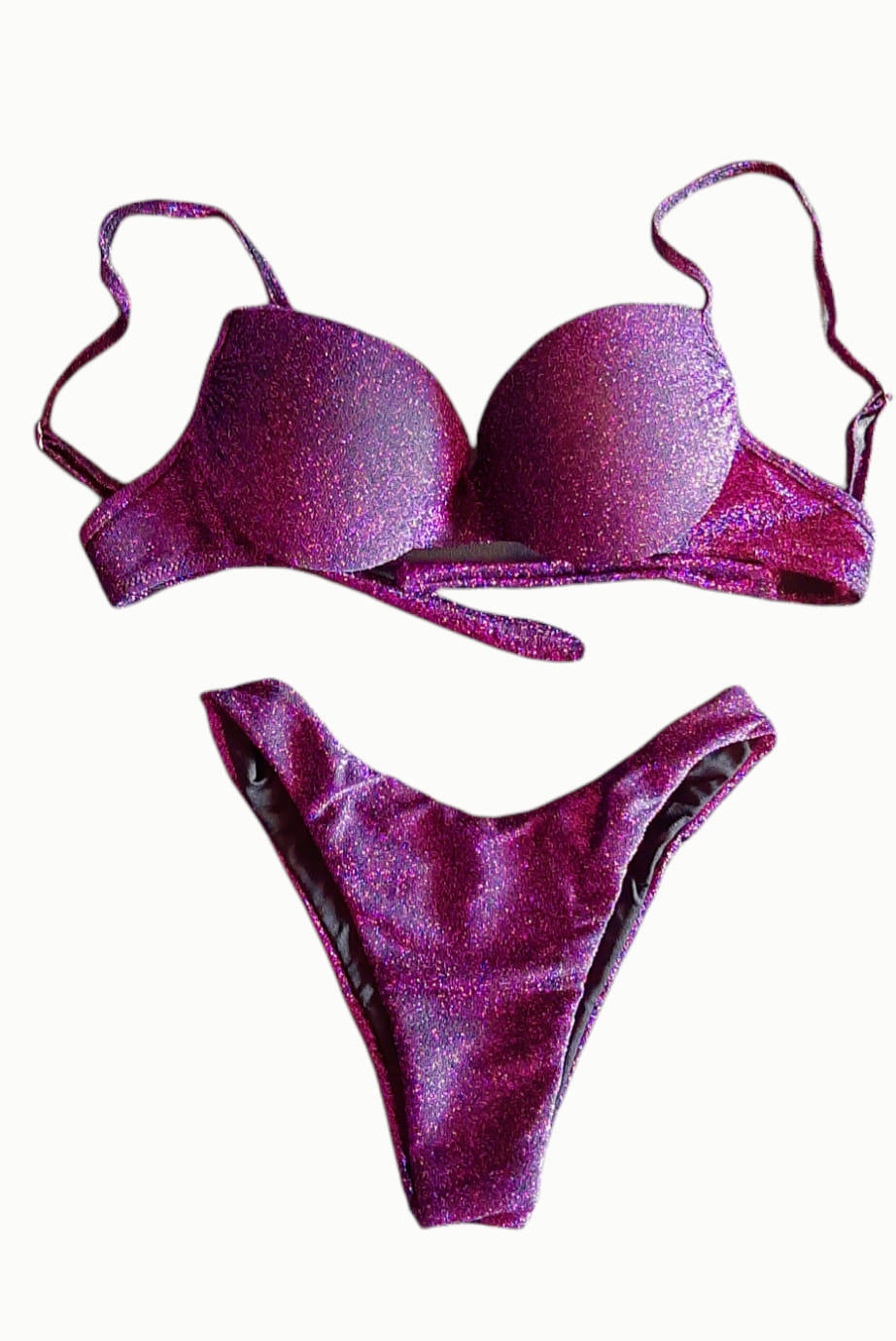 Bikini lurex violet