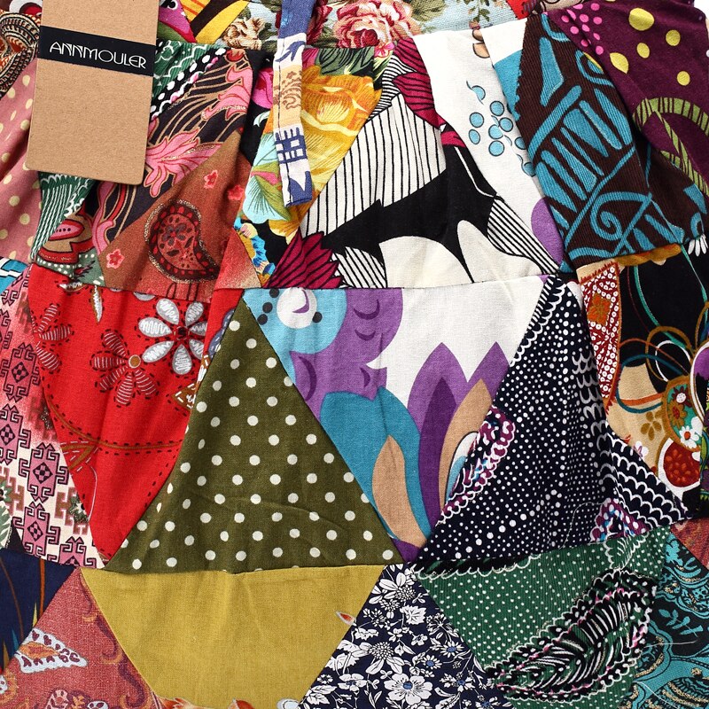 Annmouler-sac-main-en-tissu-de-coton-pour-femmes-sac-bandouli-re-Patchwork-Hippie-grande-capacit