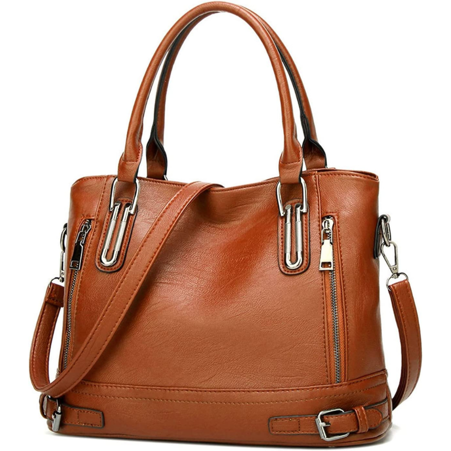 Meilleur sac à main en cuir PU pour femme fourre-tout avec une grande capacité pour le travail et le shopping.