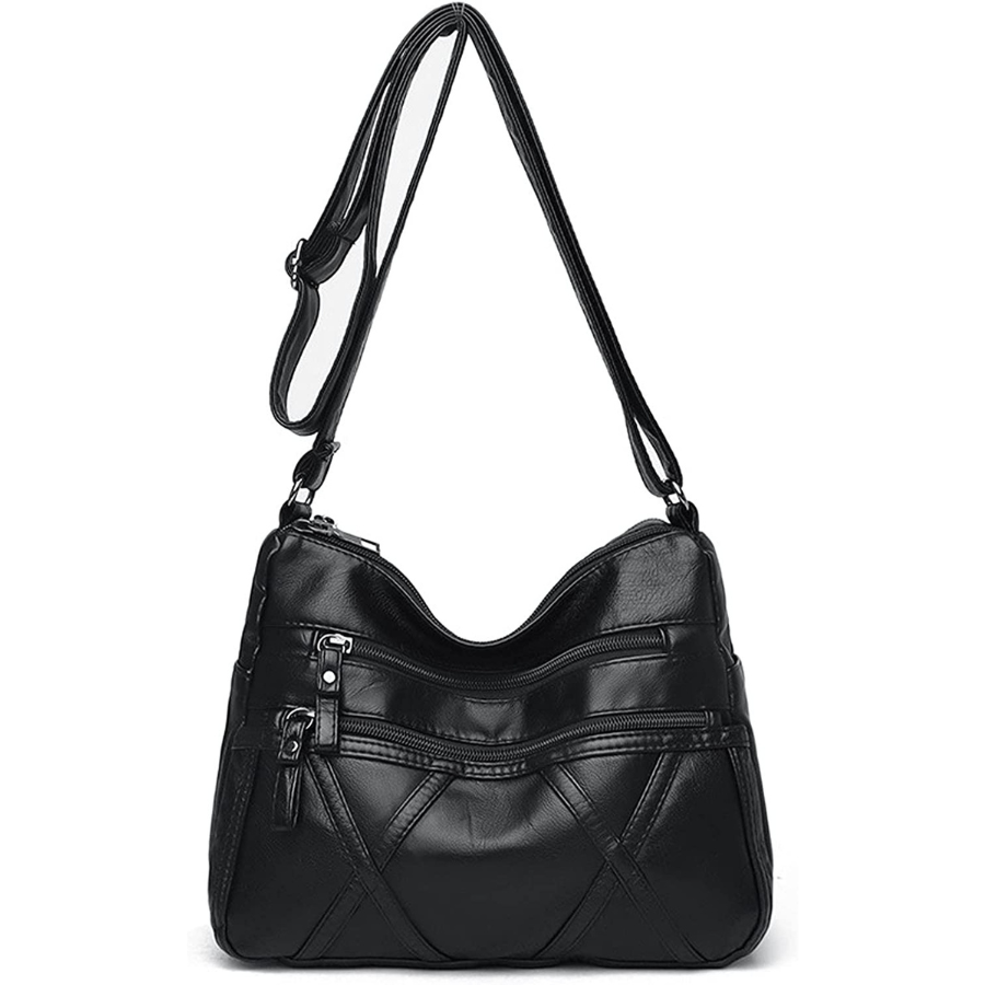 Sac à bandoulière en cuir Pu pour femme sacoche de styliste simple