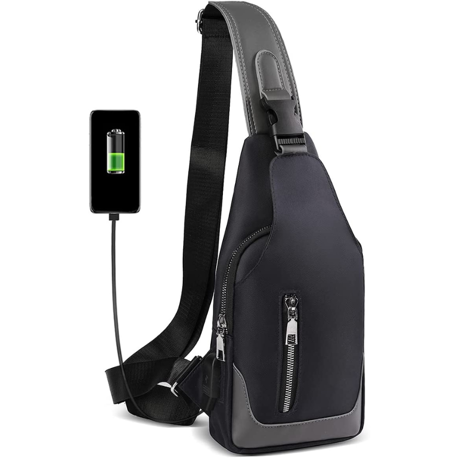Le sac à bandoulière pour homme avec port de charge USB - un cadeau parfait pour l\'homme moderne !