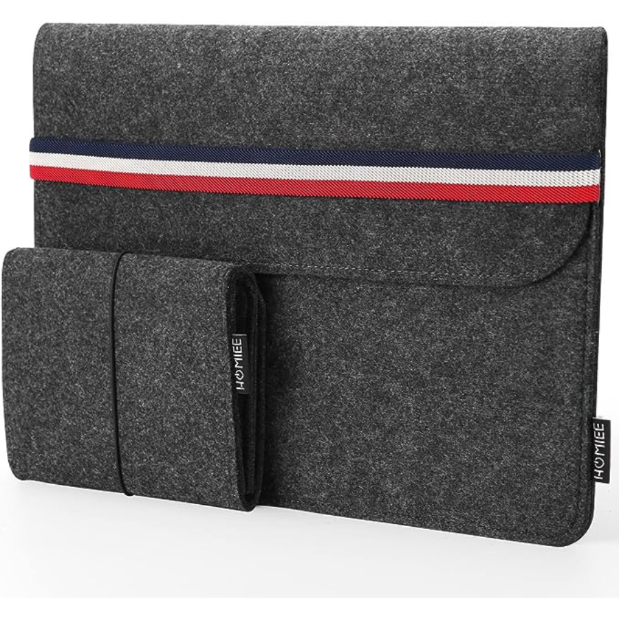 Housse en Feutre HOMIEE 15,6 Pouces avec Pochette Additionnelle: Le Choix Ultime pour Macbook Pro et Ordinateurs Ultra Slim