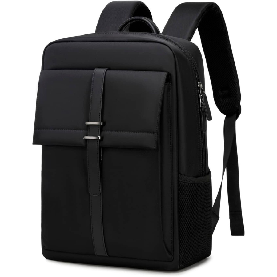 Sac à Dos Étanche pour Homme - Backpack Noir pour PC 15,6, Idéal pour Voyage, Travail et Scolaire