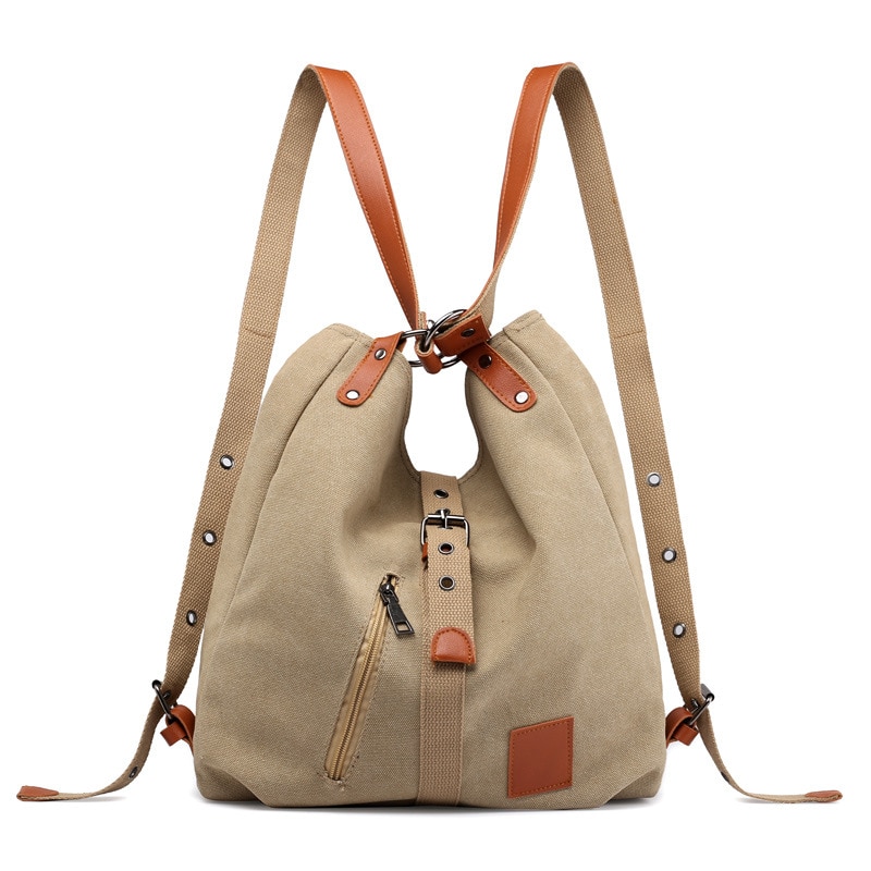 Sac en Toile pour femme - Sac à dos de grande capacité - Sac Femme