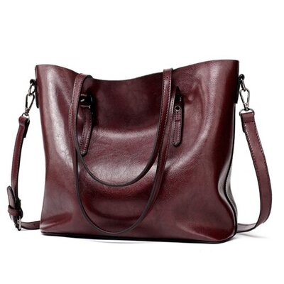 Waniki Sac à main élégant en cuir synthétique - Grand fourr-tout simple - Taille moyenne - Pour le travail, l'école, le bureau - Décontracté Waniki Sac à main élégant en cuir synthétique - Grand fourr-tout simple - Taille moyenne - Pour le travail, l'école, le bureau - Décontracté