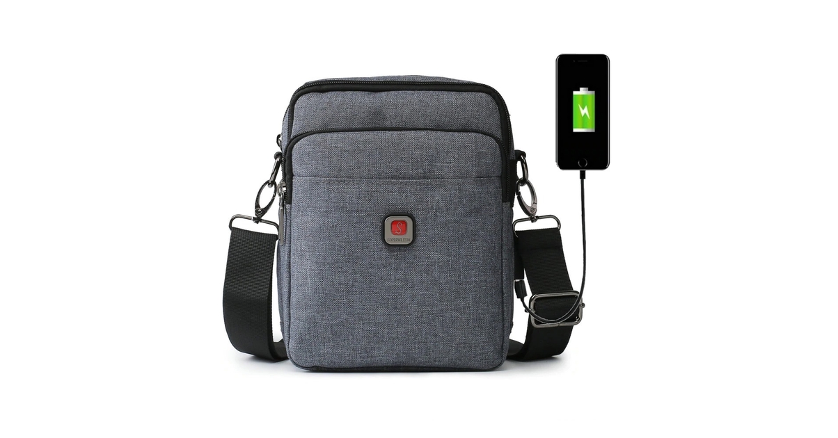 Sac Bandoulière Étanche 11 Pouces – Pour IPad, Téléphone, Voyage, Sport, Avec Sangle Réglable