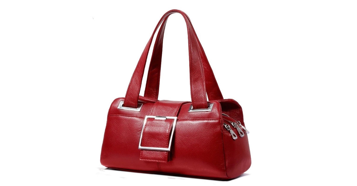 Sac à Bandoulière Femme En Cuir PU – Modèle Boston Barrel, Zipé (7,87x5,51x2,76 Pouces)