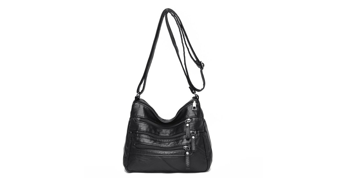 Sac à bandoulière en cuir pu souple pour femmes Sac Tendance