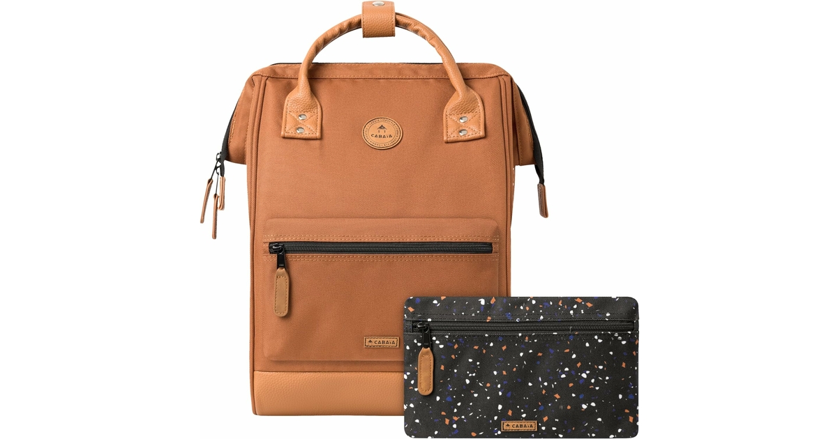 Sac à Bandoulière Double KCB - Petit Sac Compact Vegan - Poches Multiples - Bandoulière Réglable