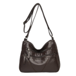 Sac à main à bandoulière simple en cuir Pu pour femme