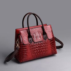 Sac Carré Bandoulière Tendance En Simili-cuir Effet Crocodile Noir - Neuf Avec étiquettes - 4 Couleurs