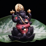 Indien-Ganesha-estatue-l-phant-dieu-Bouddha-statues-Refluant-encens-br-leur-base-Ornements-gifurines-Chambre