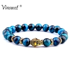 Mode-AAA-Bleu-Royal-perles-de-bracelet-de-Bouddha-En-Pierre-Naturelle-Oeil-de-Tigre-Hommes