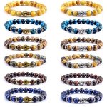 Mode-AAA-Bleu-Royal-perles-de-bracelet-de-Bouddha-En-Pierre-Naturelle-Oeil-de-Tigre-Hommes