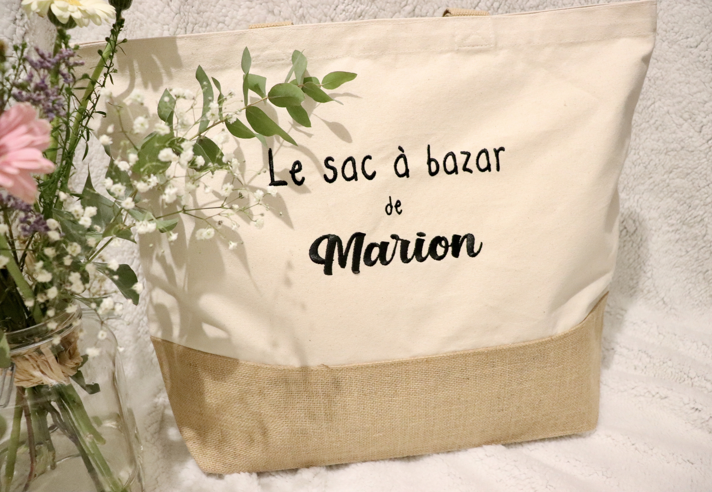 sac shopping en toile de jute