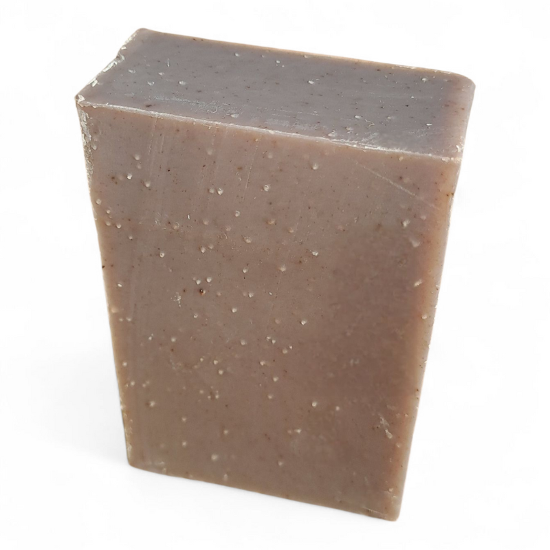 Savon artisanal naturel Lavande Sauvage, couleur mauve taupe, saponifié à froid.