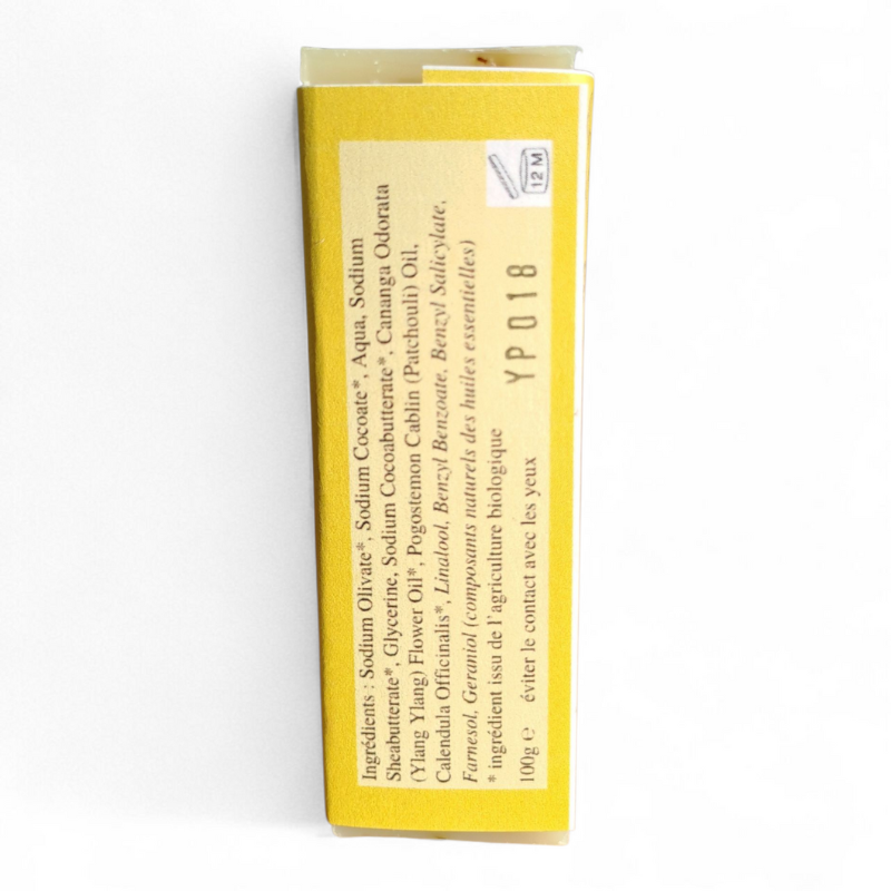 Liste INCI du Savon Ylang Ylang, Patchouli