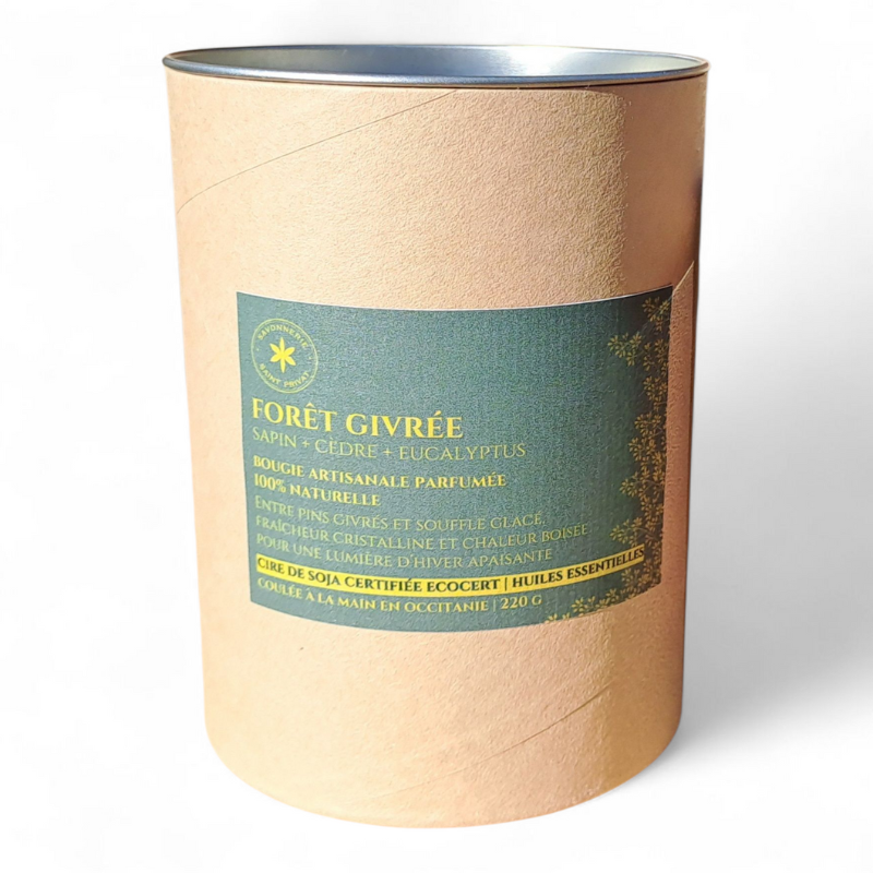 bougie forêt givré 4
