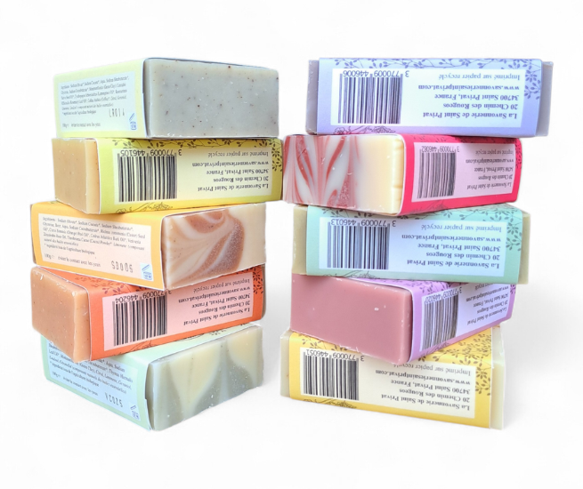 stack of soaps for fidelite page