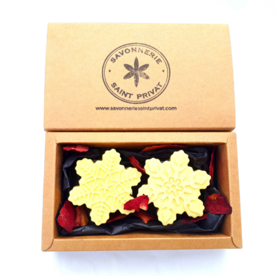 Coffret de 2 savons de Noël parfum Orange Épicée