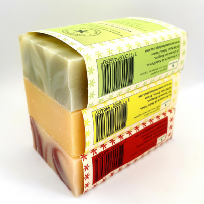 Lot de 3 savons naturels fruités
