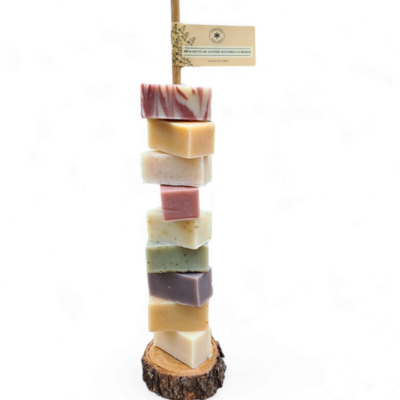 Brochette de savon surgras artisanal & naturel. Grand format