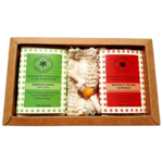 Coffret de 2 savons surgras naturels avec sac en sisal -