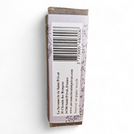 Côté de l’emballage du Savon Lavande Sauvage avec code-barres et coordonnées de La Savonnerie de Saint-Privat.