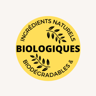 logo ingrédients naturels, biologiques et biodégradables