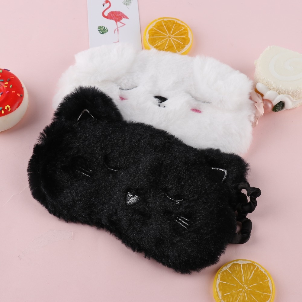 Masque de sommeil Chat peluche