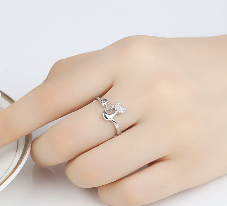 SHUANGR-Charme-Crystal-Top-Qualit-Cubique-Zircone-Cristal-Incrust-Mignon-Animal-Chat-Anneau-pour-les-Femmes