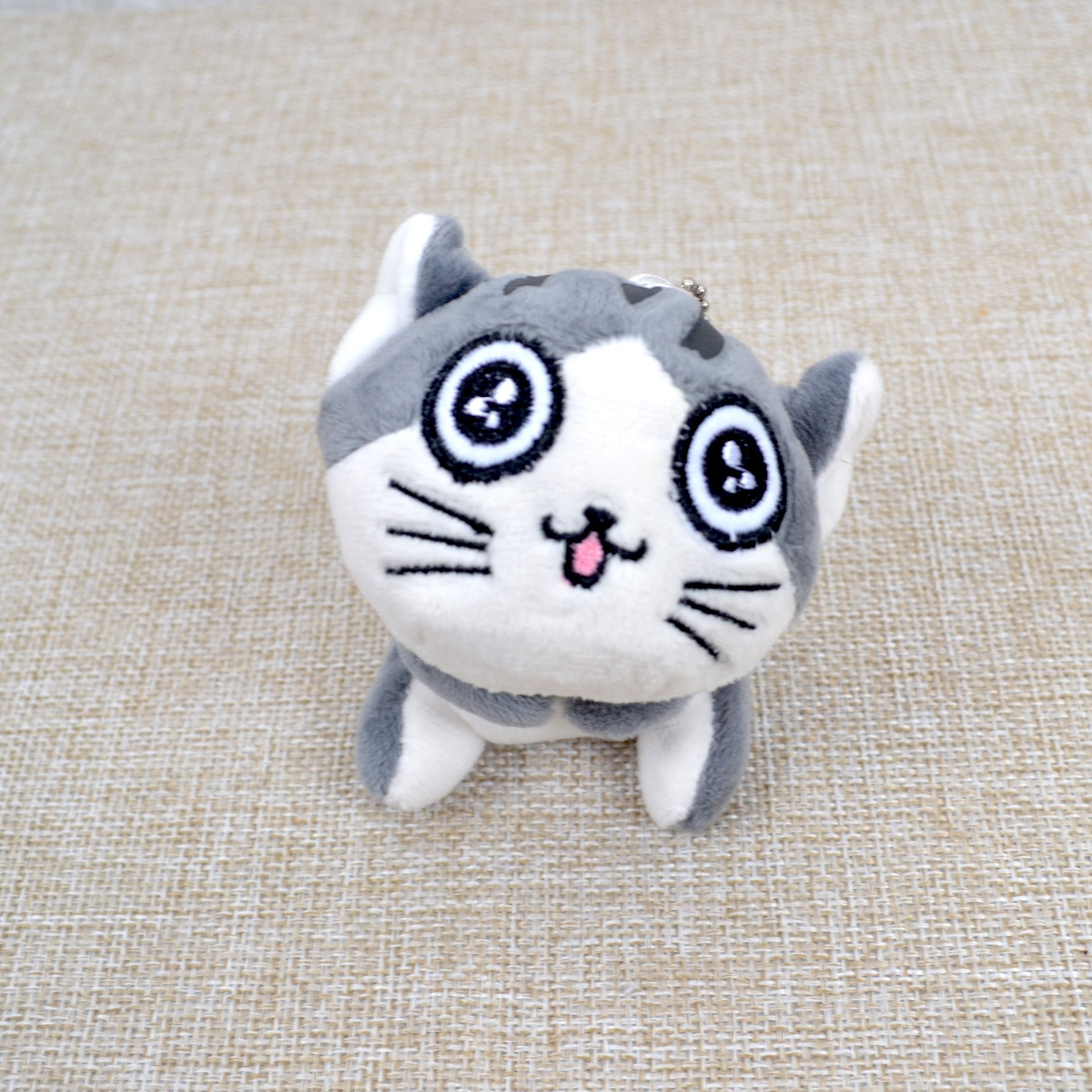 Kawaii-Gris-Assis-9-CM-CHAT-En-Peluche-En-Peluche-Jouets-Bouquet-Cadeau-Doux-poup-e