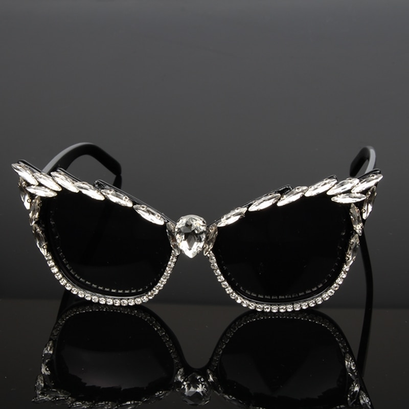 Cristal-de-luxe-Vintage-Chat-lunettes-de-soleil-Femmes-Marque-Designer-R-tro-lunettes-de-soleil