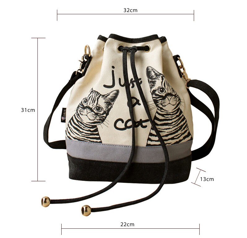 Fleur-princesse-marque-chat-imprim-toile-cha-ne-sacs-bandouli-re-dames-espagnol-seau-sac-sac