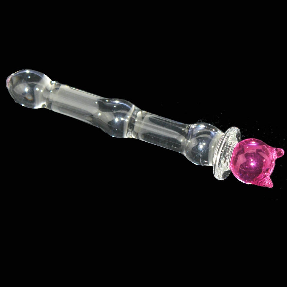 Godemichet Chat cristal rose