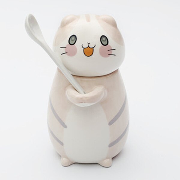 Nouveau-mignon-chat-c-ramique-tasse-caf-avec-cuill-re-cr-ative-peint-la-main-Drinkware