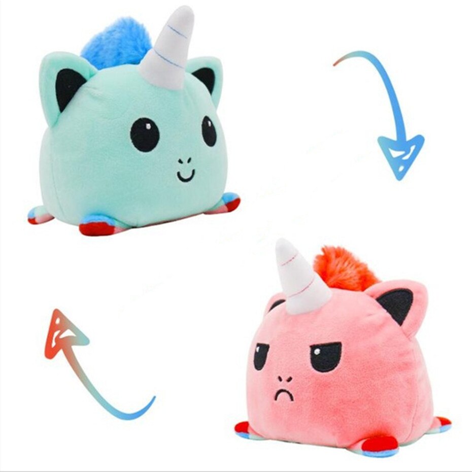 Peluche-chat-Double-face-pour-enfants-31-Styles-animaux-licorne-jouet-mignon-pour-Pulpos