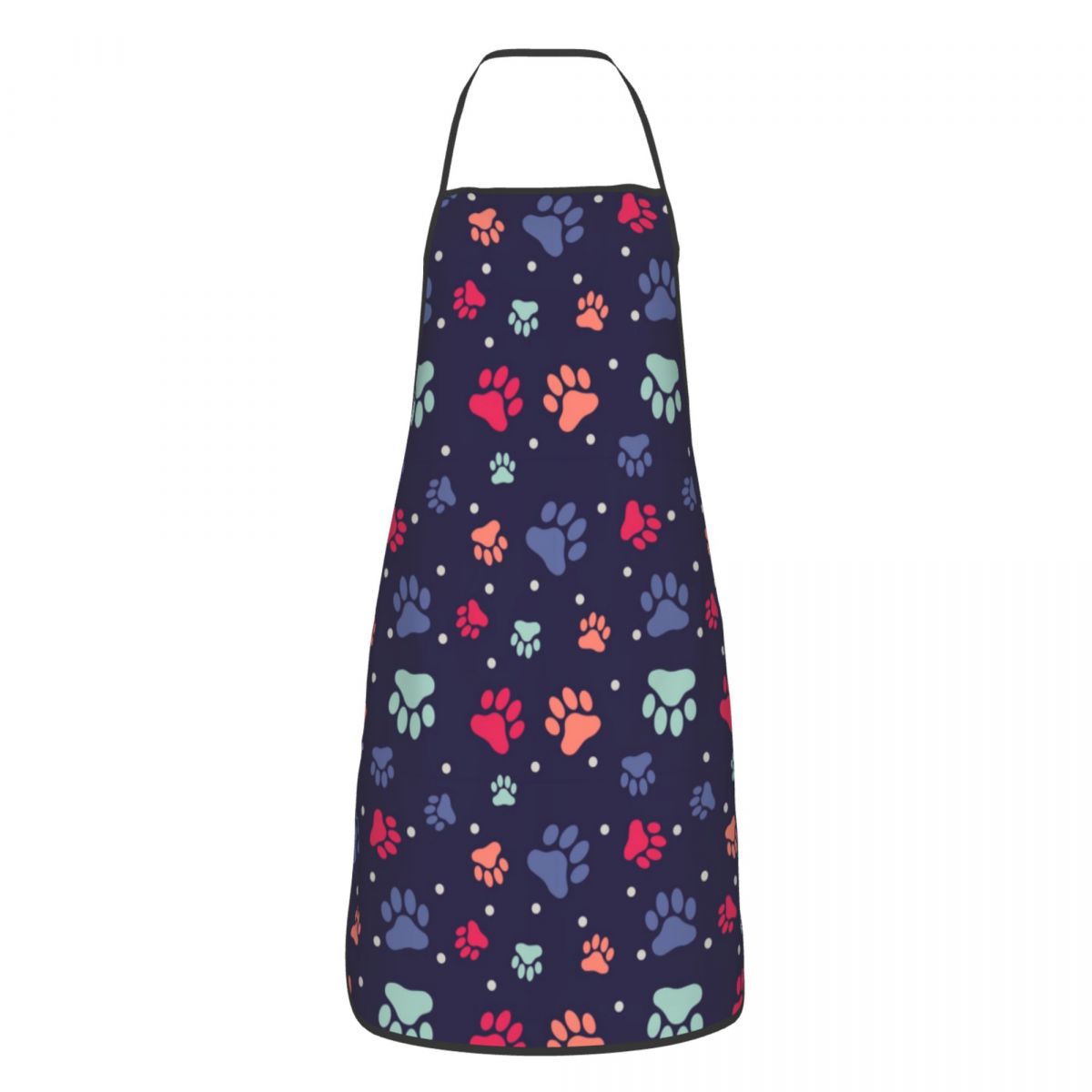 Tablier-de-Cuisine-unisexe-avec-patte-de-chien-rose-bavoir-de-Cuisine-pour-Chef-cuisinier-pour