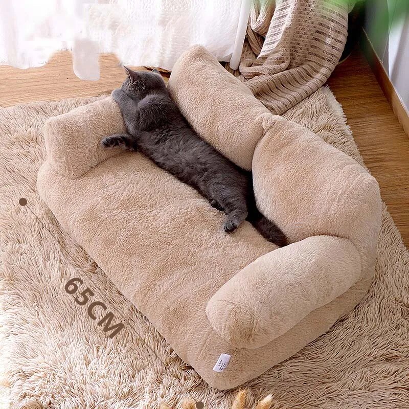 Canap-de-Luxe-Super-Doux-et-Chaud-pour-Animaux-de-Compagnie-Lit-Lavable-et-Amovible-pour