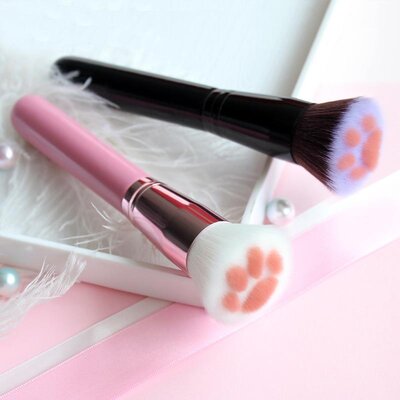 2019-nouveau-1-pi-ces-chat-forme-de-griffe-pinceaux-de-maquillage-poudre-brosse-Kawaii-cosm