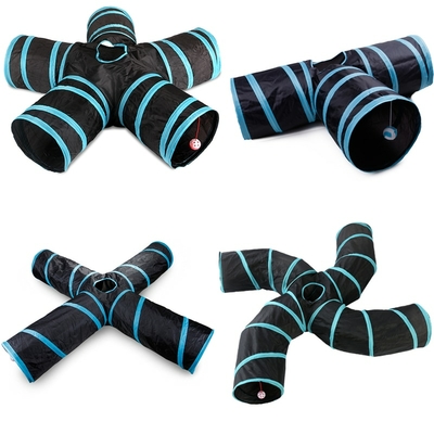 Int-rieur-2-3-4-5-voies-pliable-chat-Tunnel-Tunnel-Kitty-Tunnel-ennuy-chat-jouets