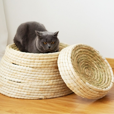 Lit-tress-en-paille-pour-animal-de-compagnie-niche-de-chat-nid-de-chaton-tapis-de