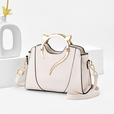 Sac-main-en-cuir-pour-femmes-sacs-bandouli-re-simples-nouveau-Style-mode-chat-Portable-couleur