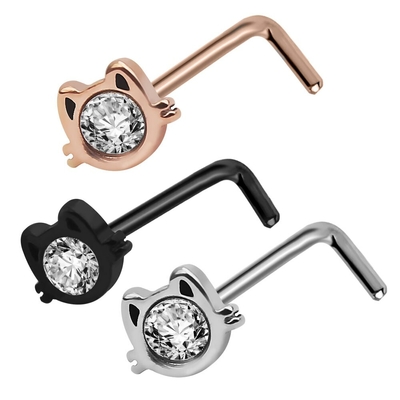 Visage-de-chat-en-Zircon-20G-boucles-d-oreilles-en-forme-de-L-Piercing-anneau-de