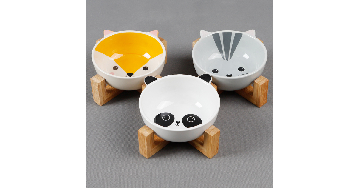 Cabilock - 2 Petits Bols En Céramique Motif Chat - Pour Sauce Sushi, Vinaigre Et Assaisonnements - 9x8.5x1.8 Cm