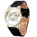 Montres-Mignon-de-Chat-Lunettes-montre-femme-L-opard-En-Cuir-Analogique-Quartz-montre-bracelet-Femmes